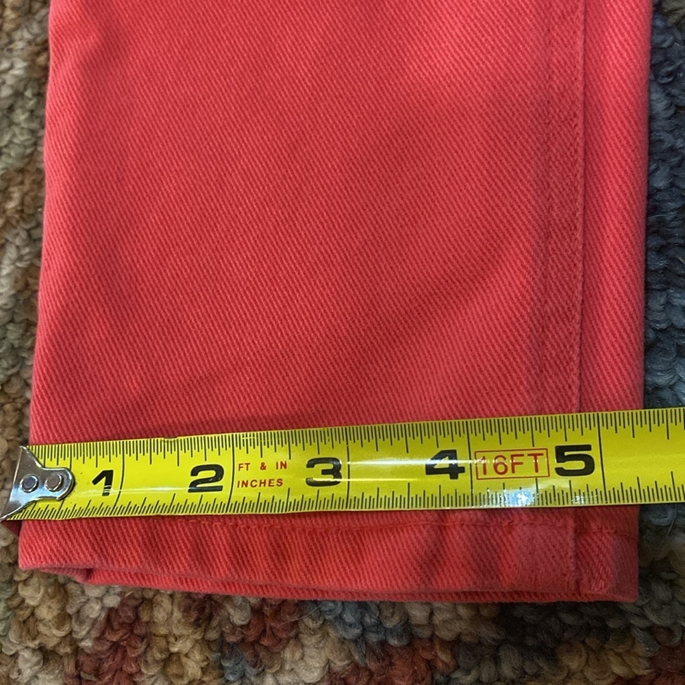 Vintage Lizwear Petite Size 2 Coral Straight Leg Jeans - Picture 8 of 16